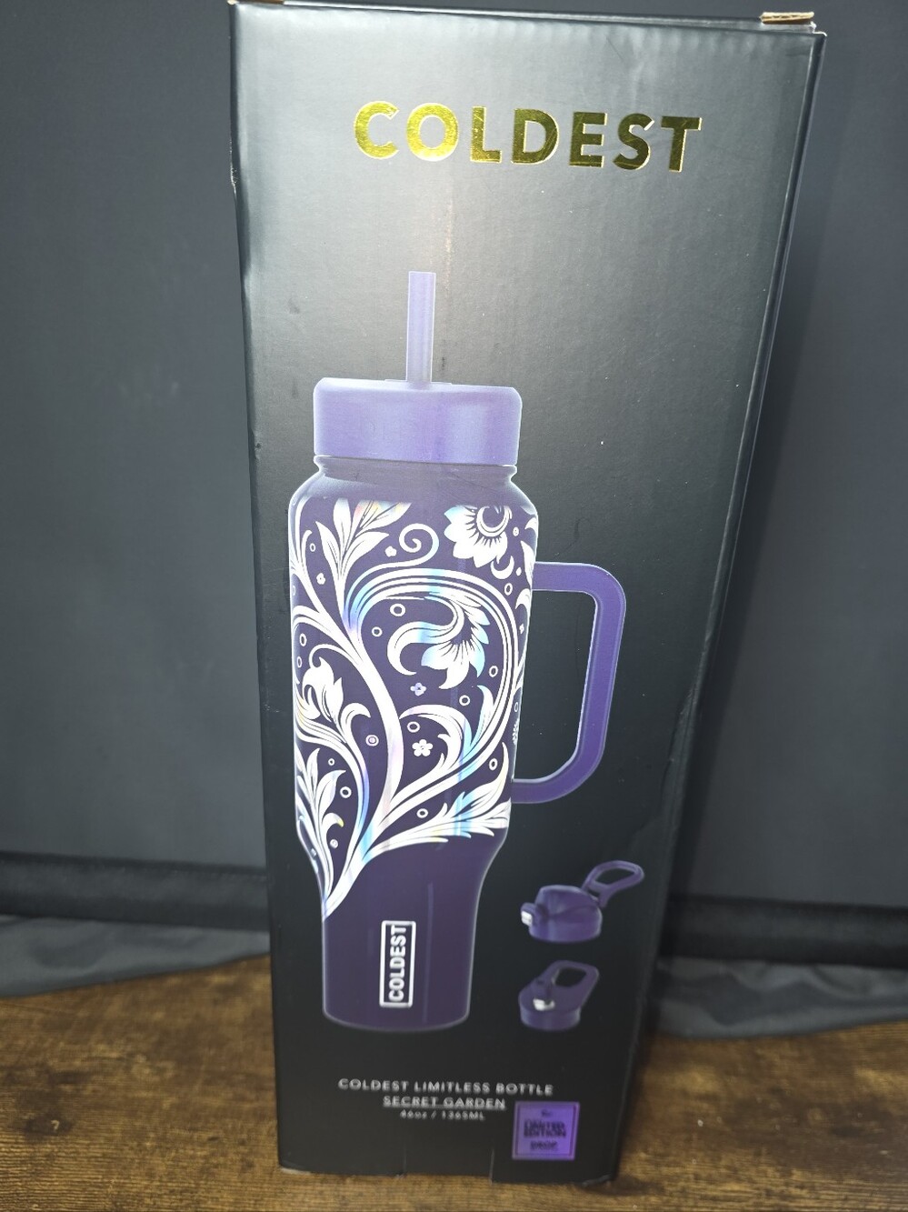 COLDEST Secret Garden 46oz Limited Edition Limitless Bottle NIB